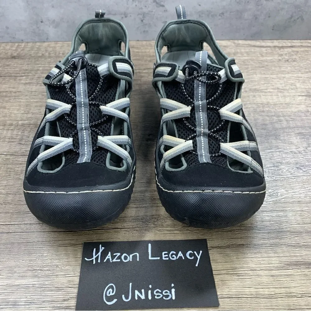 J-41 Jeep~Women's~”Sea Breeze”~ Black Slip-On Water Hiking Sandals~Size 8M‎